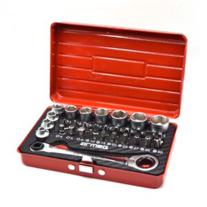 31 pc Super Compact Socket & Screwdriver Bit Set